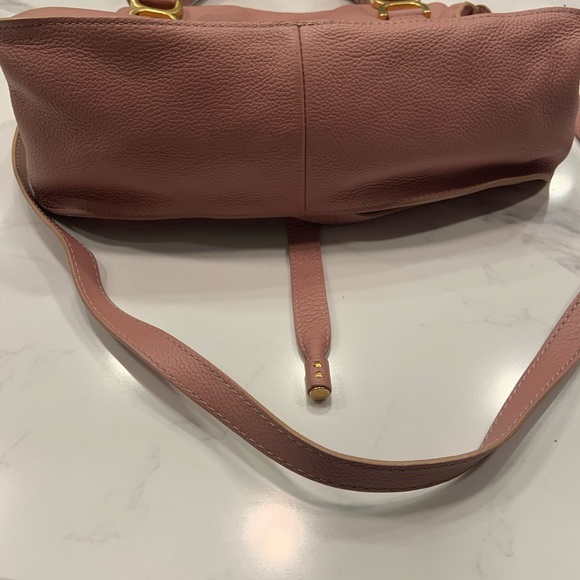 Chloe Pink Marcie Medium Satchel Crossbody Bag - Picture 6 of 7